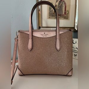Kate Spade Pink glitter purse.
